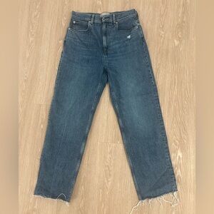 Everlane Women's Straight Leg Jeans in Dark Blue